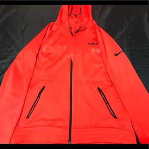 Nike Lebron James fit zip up thermal hoodie SZ L